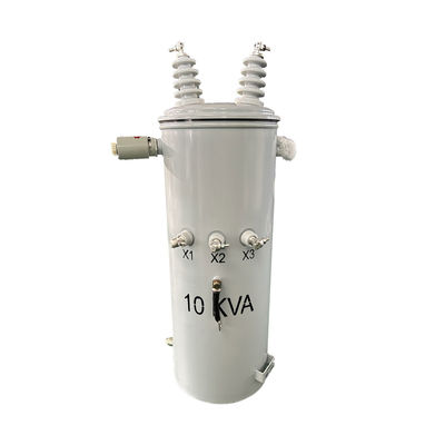 Beli 10Kva Single Phase Pole Mounted Transformer Step Down Oil Power Listrik 12470V sampai 240v pembuatan online