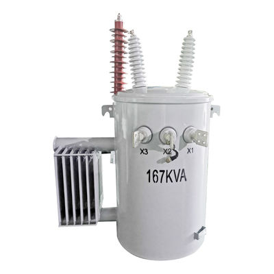 Beli 167Kva Single Phase Pole Mounted Transformer Minyak terendam 34500GrdY/19920 pembuatan online