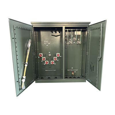Beli 2500 Kva Tiga Fase Pad dipasang Transformer Daya Listrik Tegangan Tinggi 35KV Untuk 480V pembuatan online