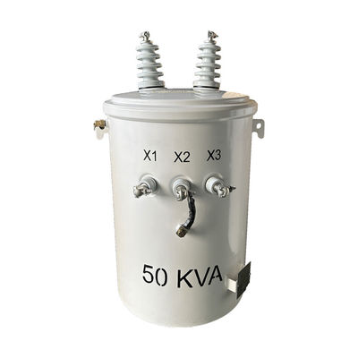 Beli 50kva Single Phase Power Pole Transformer Langkah Turun Transformer Listrik pembuatan online