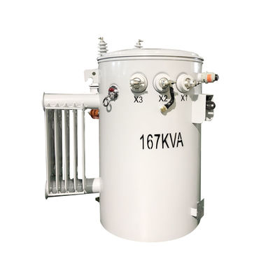 Beli 167kva Single Phase Pole Mounted Transformer CSP Jenis distribusi terendam minyak Langkah Turun 4160v Ke 480v pembuatan online