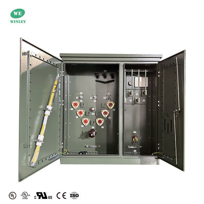 Beli Transformator Tenaga Surya 225kva Transformator Tiga Fase Pad Mounted untuk Aplikasi Tenaga Surya Step Up 208V Ke 13.8KV pembuatan online