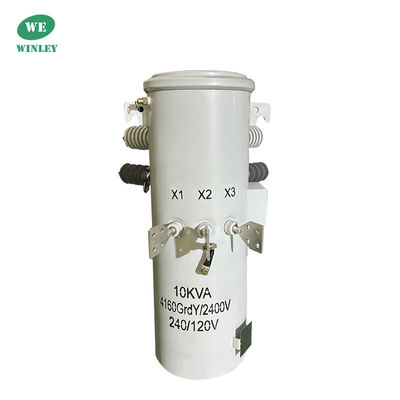Beli 10KVA Single Phase Pole Mounted Distribution Transformer Minyak terendam 4160V Produsen pembuatan online