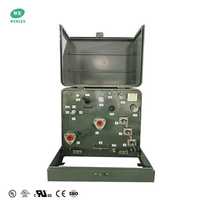 Beli UL CUL Terdaftar 75 kVA Single Phase Pad Mounted Transformer Residential 13.8KV hingga 120V Oil Immersion Meets DOE 2016 ANSI IEEE Standards pembuatan online