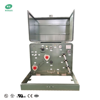 Beli UL Terdaftar 167kVA Single Phase Pad Mounted Transformer 13800V hingga 120V Oil Immerged Distribution Transformer Standar ANSI IEEE pembuatan online