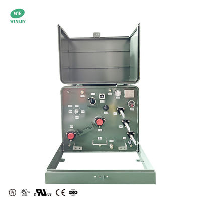 Beli Transformator Distribusi Pad Mounted Satu Fasa 75Kva Penurunan Tegangan 34.5KV Ke 240V Standar ANSI IEEE pembuatan online