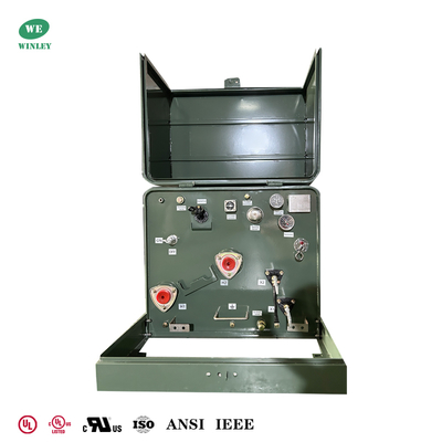 Beli UL Terdaftar 75Kva Single Phase Pad Mounted Transformers Distribusi Daya 480V hingga 120V Standar IEEE ANSI pembuatan online