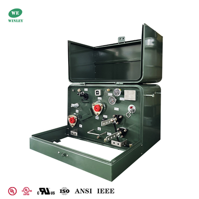 Beli 50Kva Single Phase Pad Mounted Transformers Power Distribution Loop Feed Additive Polarity 240V hingga 480V UL Terdaftar pembuatan online