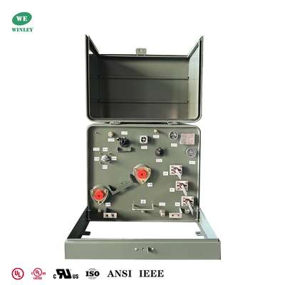 Beli 75Kva Single Phase Pad Mounted Distribution Transformer Power Distribution Loop Feed 13800V hingga 240V Dengan sertifikasi UL/cUL pembuatan online