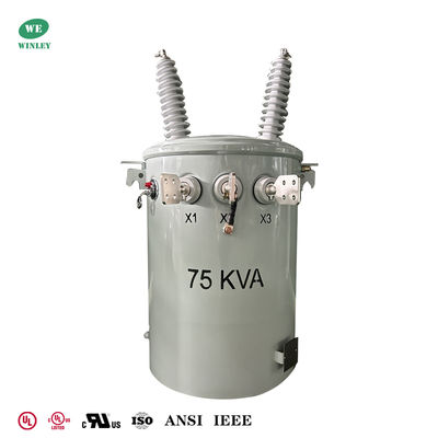 Beli 75Kva Single Phase Pole Mounted Transformer Overhead Distribution  Dual Windings 34500V to 120/240V UL/cUL Listed pembuatan online