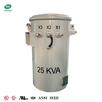 Beli 25Kva Single Phase Pole Mounted  Distribution Transformer Oil-immersed 7.2KV To 120V UL/cUL Listed pembuatan online