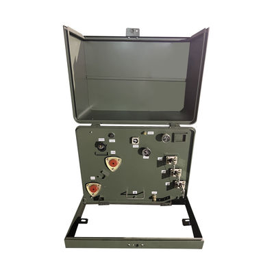 250kva Single Phase Pad Mounted Transformer Oil Dipendam di Luar ruangan 12,4kv