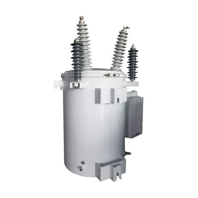 167KVA Single Phase Oil Diperendam Transformer 34,5KV tiang dipasang