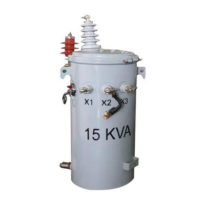 15kva Pole Mount Distribusi Transformer Single Phase Minyak Merendam 4160v Untuk 240v