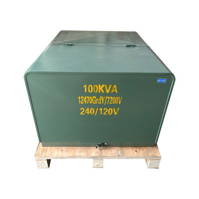 100kva Single Phase Pad Mounted Loop Feed Transformer 34,5kv 13,2kv 12,4 Kv