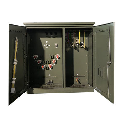 300 Kva Tiga Fase Pad Dipasang Transformer Minyak Merendam Langkah Turun 12470V Untuk 480V ANSI IEEE