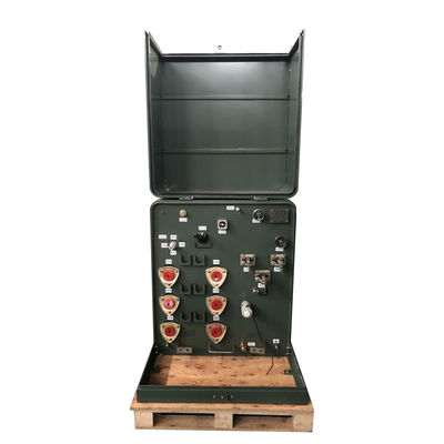 Transformator distribusi yang dipasang pada radial feed pad turun 34500V menjadi 240v 100kVA