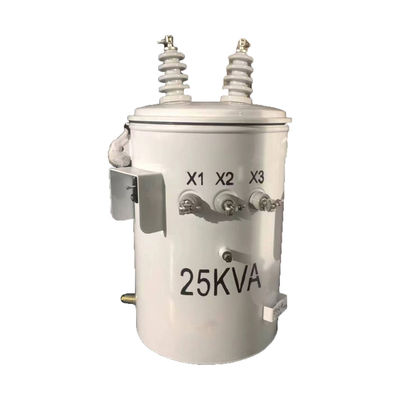 25kva Single Phase Oil Filled Pole Mounted Distribution Transformers 13.8KV hingga 240V