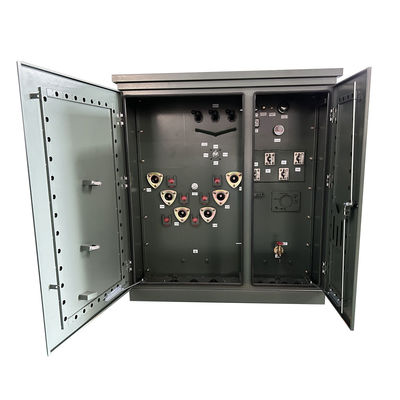 112.5Kva Tegangan Tinggi Tiga Fase Pad dipasang Transformator Listrik Minyak ditenggelamkan 13200V untuk 480V