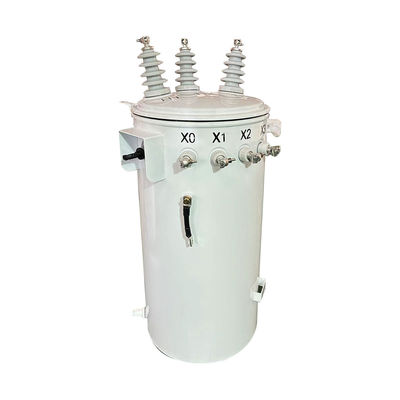 30kva Tiga fase tiang dipasang langkah ke atas energi minyak trafo listrik 12KV Untuk 208V