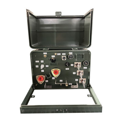 IEEE CSA Standar IEC Lemparan aliran tunggal fase Pad dipasang Transformer Minyak Tipe 4160V Untuk 240V 37,5Kva