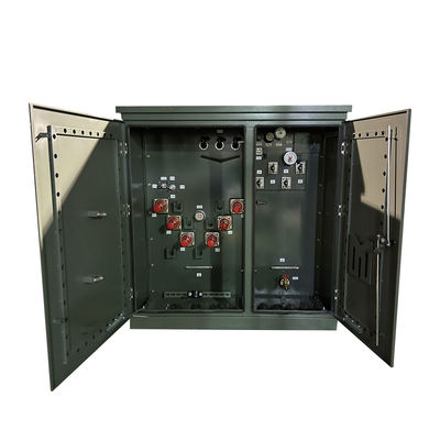500kva Tiga fase Pad dipasang Transformer Ansi Standar loop feed 34500v Untuk 480y/277