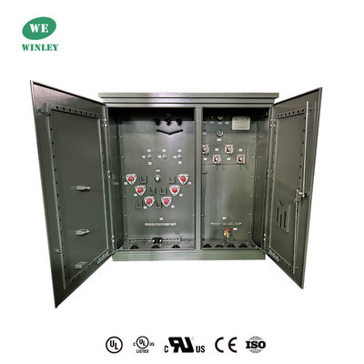 Transformator Distribusi 3 Fase Pad 2500 Kva 13200v hingga 480y/277 Untuk Outdoor