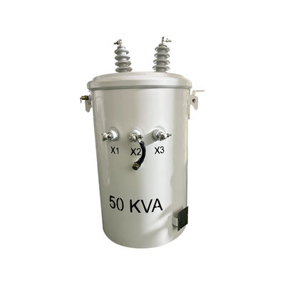 50kva Single Phase Oil Diperendam Pole Dipasang Transformator Distribusi 12470v Untuk 277v