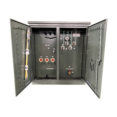 500kva Tiga fase Pad dipasang Transformer Daya 12000V Untuk 208Y 304 SS NEMA 3R Radial Feed