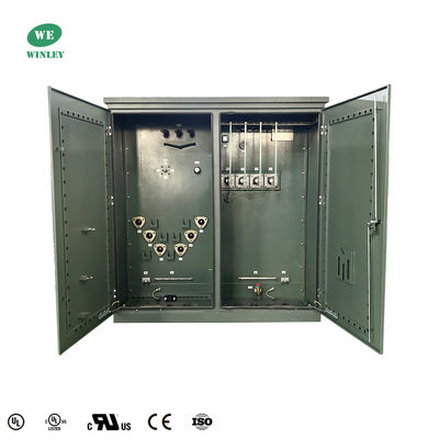 2500kva Tiga fase Pad dipasang Transformer ANSI IEEE Standar Daya Listrik 12.47kv Untuk 4160V