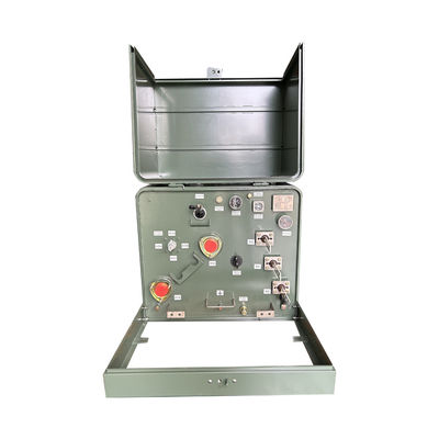 100KVA Single Phase Pad Mounted Residential Transformer 34.5KV Untuk 240V 120V Dual Winding Untuk Luar Ruang