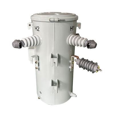 10 Kva Single Phase Power Pole Transformer Distribution Dual Voltage 13.8KV 4.16KV hingga 120V Standar DOE 2016