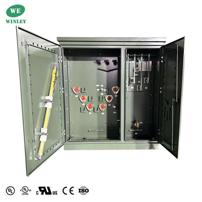 75 Kva 3 Phase Pad Mounted Transformer Liquid - diisi 13.2KV DOE 2016 Efisiensi UL/cUL Sertifikasi