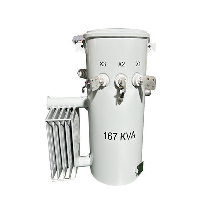 167Kva Single Phase Pole Mounted Transformer CSP Jenis Distribusi Cairan diisi 100Hz 4160V hingga 480V FR3
