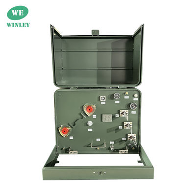 167Kva Single Phase Pad Mounted Transformer Residential Oil Dipenuhi 34.5KV Cairan Dipenuhi
