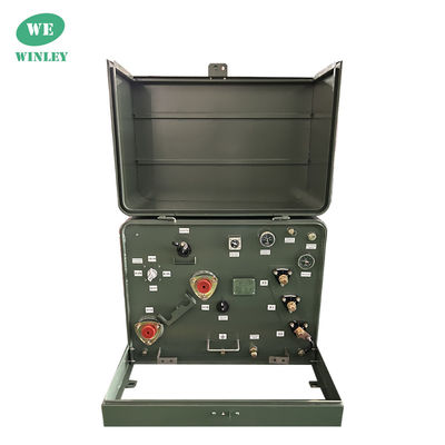 167Kva Single Phase Pad Dipasang Transformer Distribusi Perumahan 13.8KV DOE 2016 Standar