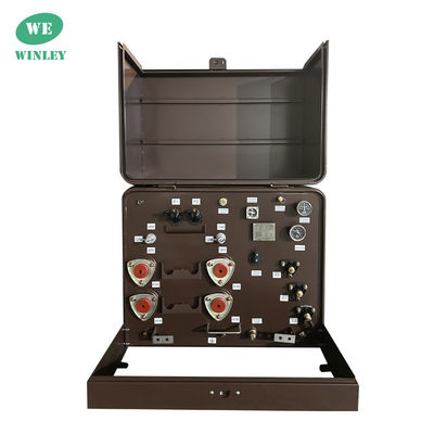 Transformator yang dipasang pada pad fase 1 Transformator distribusi yang terendam minyak 7200V Standar ANSI IEEE