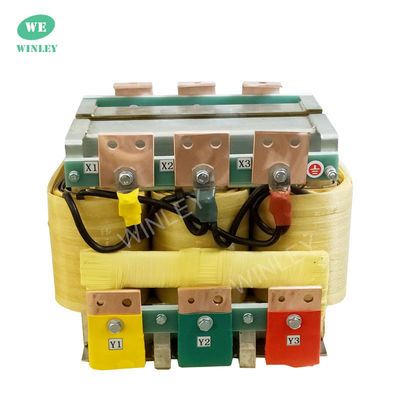 400Hz Isolasi Tiga Fase Transformer tipe kering 23V Kelas isolasi H