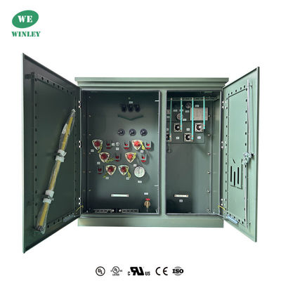 3 Phas Pad Dipasang Transformer Minyak Merendam Distribusi 500Kva 12870V Standar ANSI IEEE