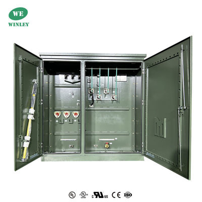 2100Kva Tiga-Fase Pad Dipasang Transformer Minyak Merendam Distribusi 13800 Untuk 480V IEEE C57