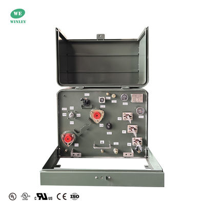 DOE 2016 Standar Single Phase Pad Mounted Transformer 100 Kva13800V hingga 120V UL/cUL bersertifikat