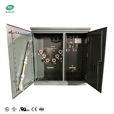 500Kva Pad Mounted Transformer Tiga Fase 8320V Untuk 480Y/277 Loop Feed Standar ANSI / IEEE