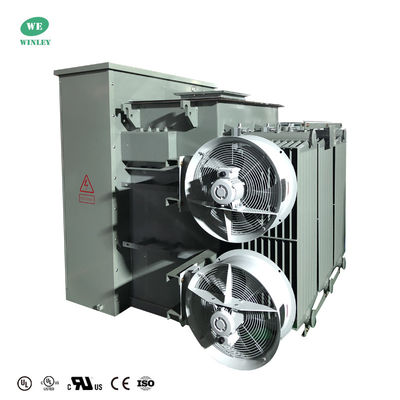2500Kva 3100KVA Tiga fase Pad dipasang Transformer KNAF 24.94KV Untuk 480Y Distribusi Cairan diisi UL bersertifikat
