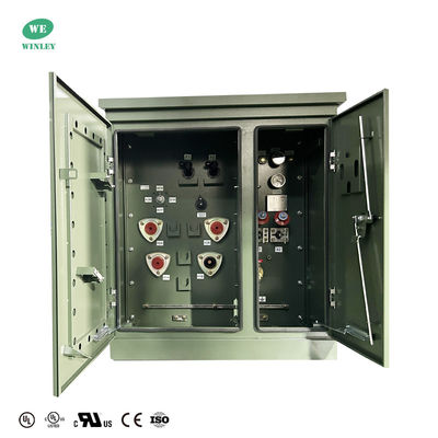 15KVA Single Fase Pad Mounted Transformer 200Hz 2400V Loop Feed CSA ANSI IEEE Standar Distribusi Distribusi Distribusi Cairan