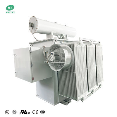 2.5MVA Substation Power Transformer Conservator Tipe Minyak terendam Langkah Turun 24940V Untuk 480V Standar ANSI IEEE