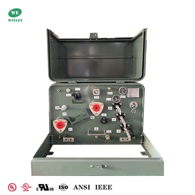 Transformator Distribusi Terpasang Pad Fase Tunggal 50Kva Daya Step-up 240V Ke 4160V Terdaftar UL Standar CSA ANSI IEEE Harga