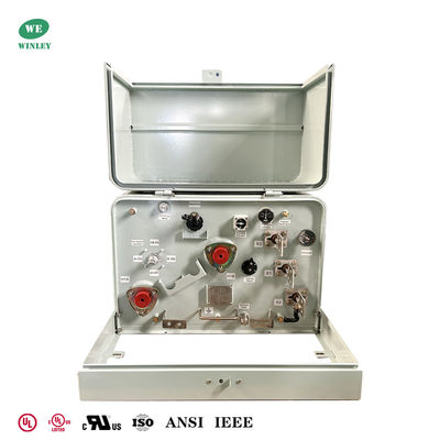 Tangki Baja Tahan Karat 304 Transformator Terpasang Pad Fase Tunggal 10Kva 13.8KV Ke 240V120V Transformator Distribusi Daya Terdaftar UL