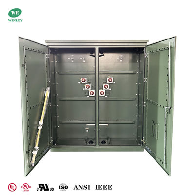 2MVA Solar Step Up Pad Mount Transformer 380V sampai 34.5KV FR3 Fluida Dielektrik Transformator fotovoltaik Terbarukan