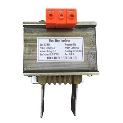 750VA 300A 12A Transformator Kontrol Tegangan Fase Tunggal 400Hz 62.5V Ke 2.5V