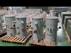Tipe CSP Single Phase Pole Mounted Transformer Oil Dipendam 4160V hingga 120V Standar ANSI IEEE
